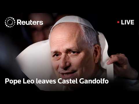 LIVE: Pope Leo leaves Castel Gandolfo, may speak