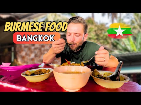 FIRST TIME EATING at THIS BURMESE MARKET in Bangkok! 🇲🇲🇹🇭Myanmar Food is AMAZING