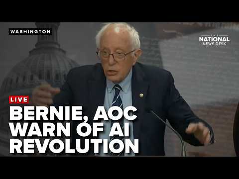 Sanders AOC presser on AI act