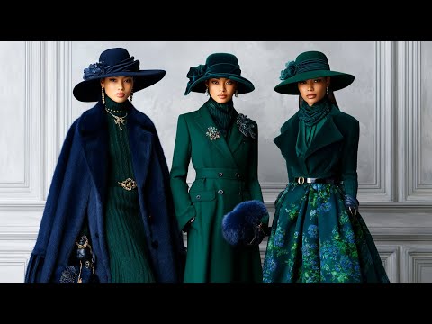 Ralph Lauren Winter Fashion Ideas | Emerald & Sapphire Jewel-Tone Winter Sophistication