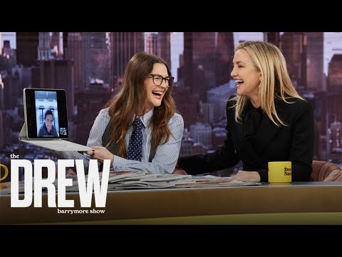 Kate Hudson and Drew Barrymore Surprise FaceTime Call Luke Wilson | Drew's News