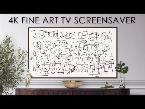 TV Art Screensaver Modern Art | Line Art | Vintage Art TV Background | 4K Fine Art for your TV