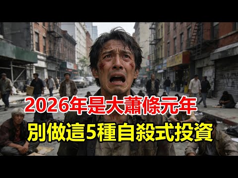 2026年是大蕭條元年？為了家人，千萬別做這5種「自殺式投資」！第1種最常見，很多人已經賠光了！#2026大蕭條 #自殺式投資 #理財 #股市 #經濟 #金融 #投資 #風險 #家庭