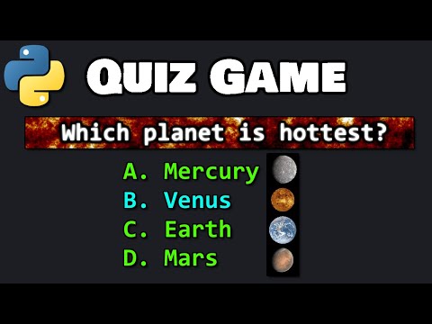 Create a QUIZ GAME with Python 💯