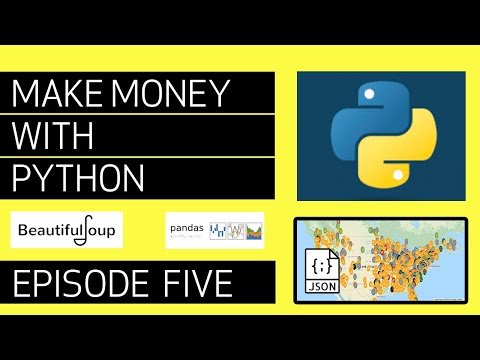 How to scrape map data with Python | How to make money with Python Episode 5