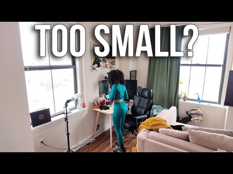 Tiny Studio Apt Vlog, Struggling or Thriving  living under 500 sq ft