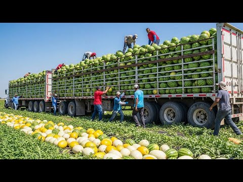 How American Farmers Harvest Thousands Of Tons Of Fruits And Vegetables #2