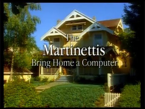 Apple Computers 1995 Promotional Video "The Martinettis Bring Home A Computer"