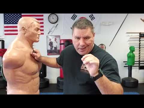 Using a small knife for self defense.