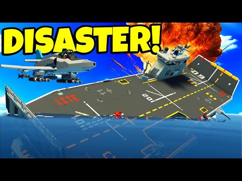 We Accidentally CRASHED Our Plane Into an AIRCRAFT CARRIER in Stormworks!