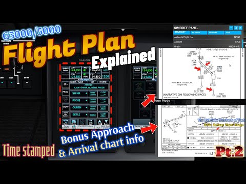 Msfs2020*G3000/5000 Flight plan Tutorial*Easy to follow & Understand. Cessna Longitude Series PT.2