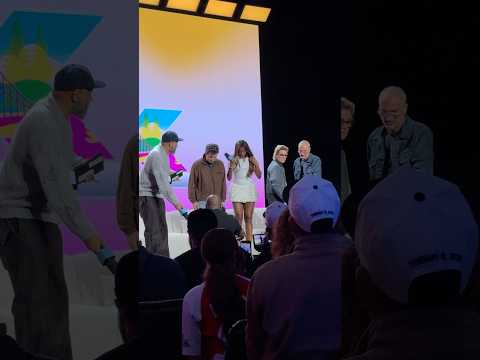 Apple Music halftime show press conference with Charlie Puth, Coco Jones, and Brandi Carlile