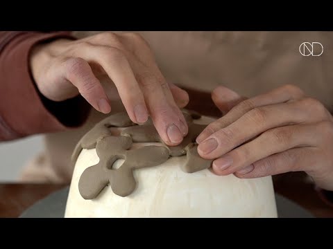 꽃모양 도자기 바구니 만들기 : Making a ceramic basket [ONDO STUDIO]