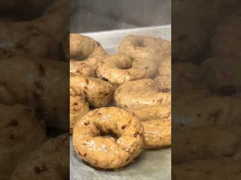 MAKING FRESH RAISIN BAGELS! 😋