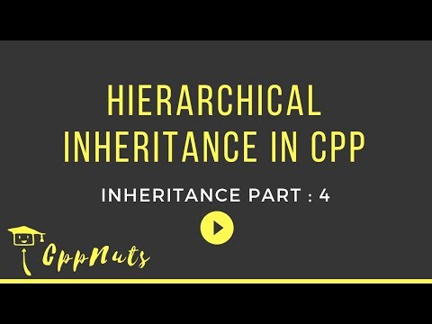 Hierarchical Inheritance In C++