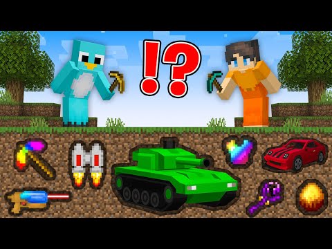 Who Mined The Best OVERPOWERED Items in Minecraft?