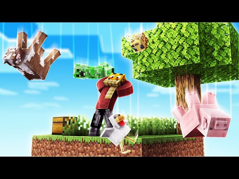 Minecraft Skyblock, aber es regnet MONSTER