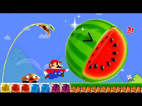 Mario Wonder but Everything Mario Touches Turn to Jelly? | Rainbow Mario