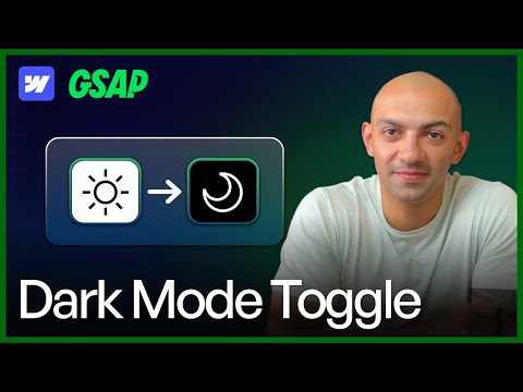 Webflow Dark Mode Animation With GSAP UI (Step by Step)