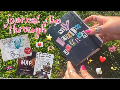 my finished mini London journal flip through 💫