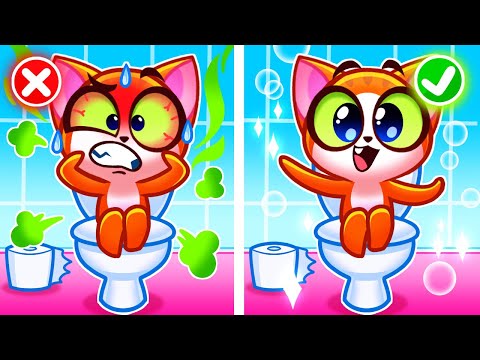 The Poo Poo Song! 💩😁 Potty Training For Kids 🚽 Sing-Along and Cartoons by Purr-Purr Tails