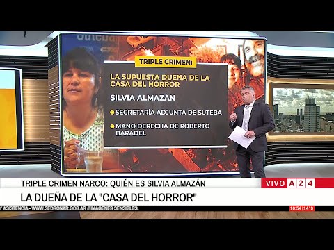 📢  TRIPLE CRIMEN: SILVIA ALMAZÁN, SECRETARIA ADJUNTA DE SUTEBA, LA DUEÑA DE LA CASA DEL HORROR