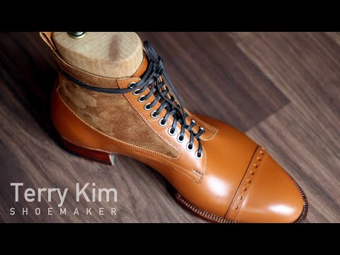 Making Derby Boots with Cow & Pigskin - ASMR