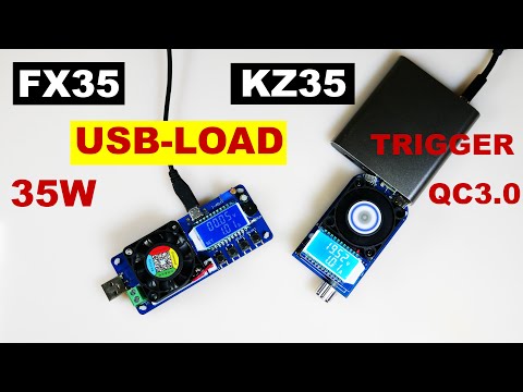 KZ35 FX35 USB Loads 35W Type-C Trigger QC / USB-Load Review and Comparison