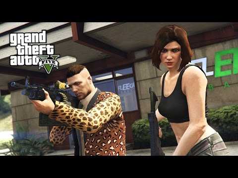 ROBBING A BANK!!  (GTA 5 Online Heists)