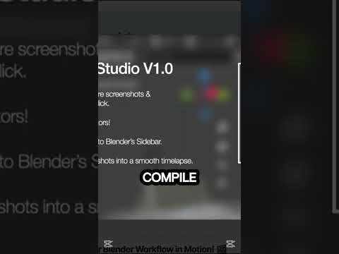 Captures Automatic Screenshots of Your Blender Workflow