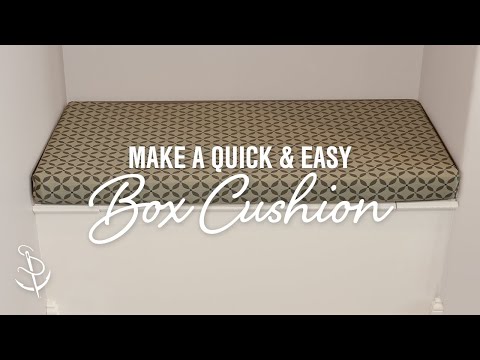 How To Make a Quick and Easy Box Cushion