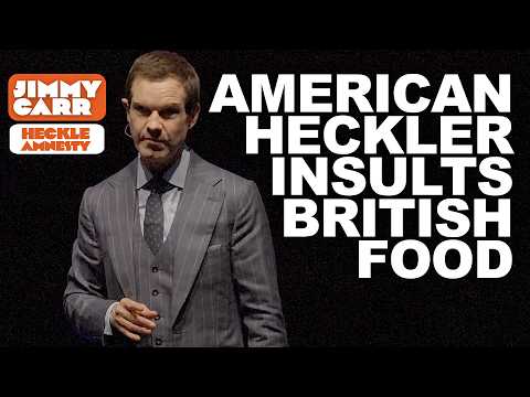Jimmy's SAVAGE Takedown of American Heckler Insulting British Food | Jimmy Carr Crowd Work