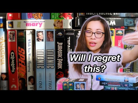 Decluttering my childhood movie collection (physical media vs. minimalism)