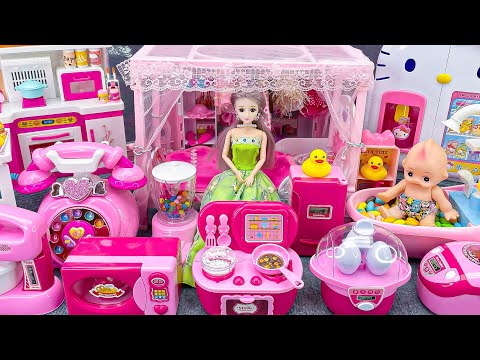 20 Minutes Satisfying with Unboxing Barbie Princess Play House & Kitchen Play Set Review Toys | ASMR