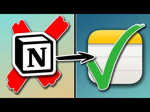 Notion vs. Apple Notes - Why I’m Leaving…
