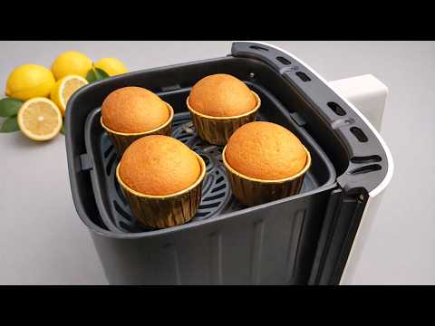 You won't find a simpler recipe! Lemon muffins made in an AIR FRYER will melt in your mouth!