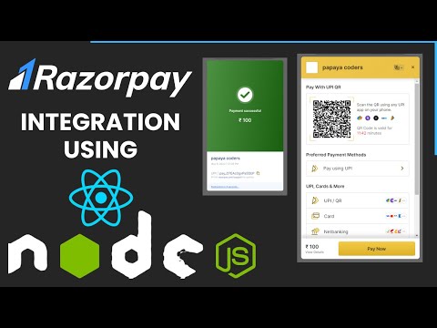 Razorpay Payment gateway integration in react js | razorpay payment gateway integration in node js