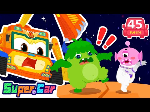 怪物星球 🌍👾｜掉入奇怪怪物星球的大冒險！｜勇氣挑戰 💪｜想像力啟蒙 ✨｜兒童動畫 🎬｜超級汽車