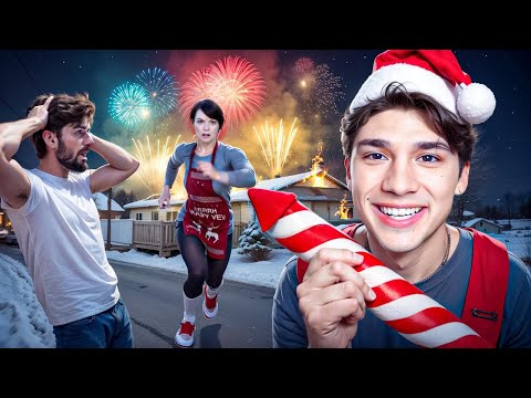 ЗАПУСТИЛ САЛЮТ В ЗЛЫХ РОДИТЕЛЕЙ!🤣 ИГРАЮ НА ЧЕЛЛЕНДЖЕ В НОВОГОДНИЙ SCHOOLBOY RUNAWAY!😂