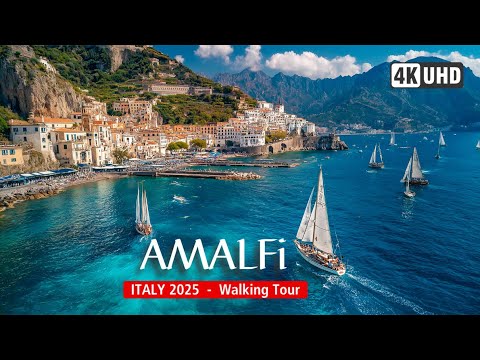 AMALFI Walking Tour 2025 🌅 Italy 🇮🇹  |  Stroll Amalfi ... The jewel of Italy's coastline?  [4K60]