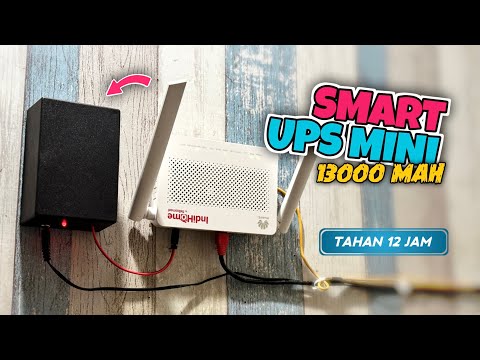 Make a mini UPS that lasts 12 hours | WIFI ROUTER BACKUP POWER IF THE PLN IS OFF
