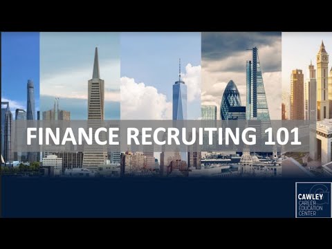 Finance Recruiting 101