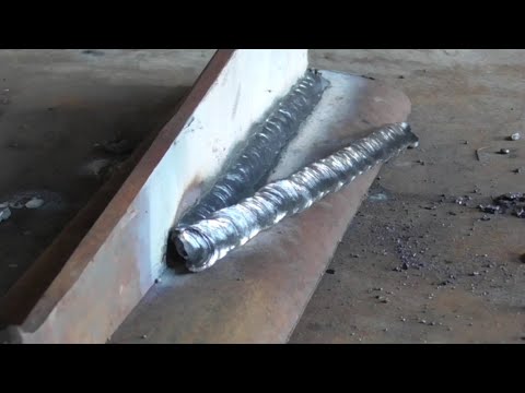 How to weld a fillet weld with rutile electrodes