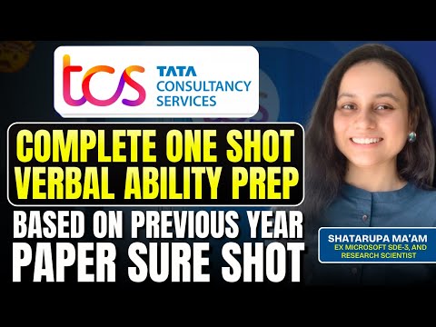 TCS NQT Verbal Ability One Shot 💥 | 100% Repeated PYQs | Real Exam Questions