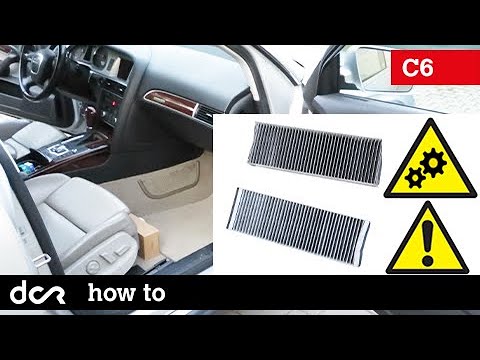 How to replace Cabin Air Filter - Audi A6, S6, RS6 C6 - 2004-2011