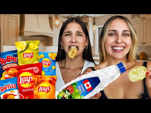 ¿PAPAS CON VINAGRE? 😳 | PROBANDO PAPAS DE CANADA🇨🇦 FT @AryTenorio #kimrixs
