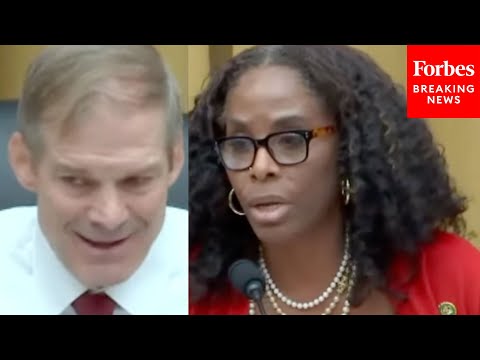 Stacey Plaskett Rips GOP's Weaponization Committee Hearing—Then Jim Jordan Responds
