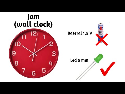 Use LEDs!! How to turn on a wall clock without a 1.5 volt battery