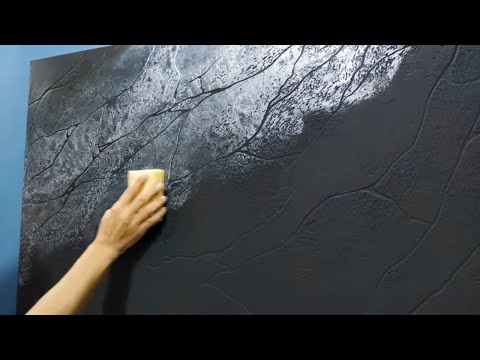 A new method for making prominent marble wall decor in metallic colors Modern and upscale decor ..🏰🌟