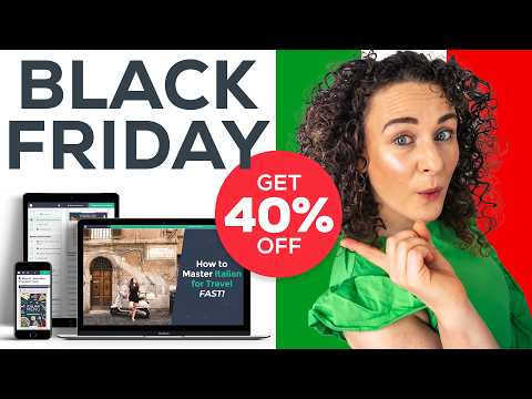 🖤 BLACK FRIDAY 2025 🇮🇹 Get 40% OFF Intrepid Italian for Travel